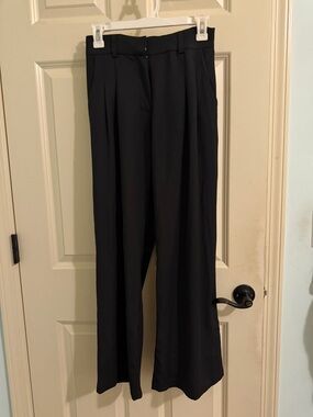 Bar lll Tailored Black Wide-Leg Dress Pants